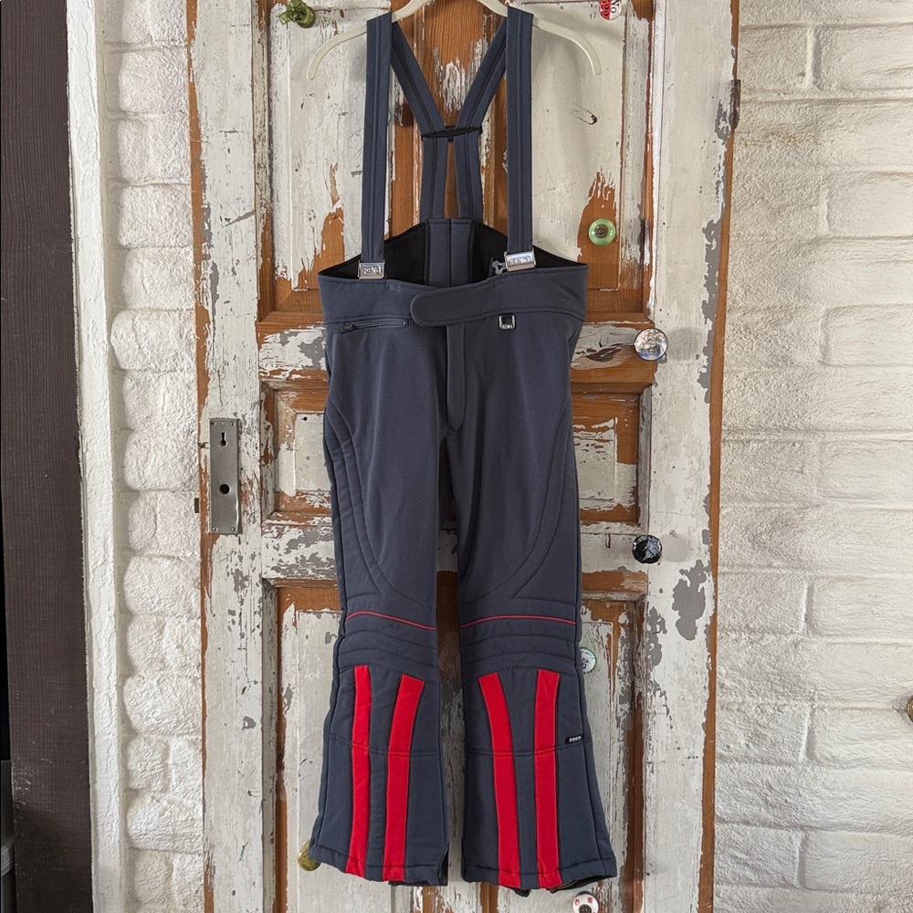 Fera Stretch Bib Ski Pants Wool Size 34R GUC